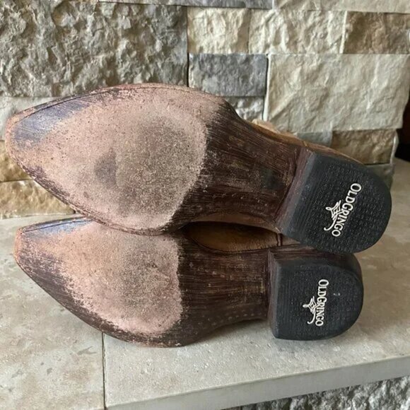 Like NEW Old Gringo Women's Leopartido 10" Cowboy Boots Sz 7.5 B - Picture 4 of 6